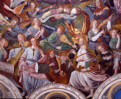 The Concert of Angels (detail) by Gaudenzio Ferrari